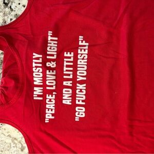 Red Constantly Varied Gear tank size medium